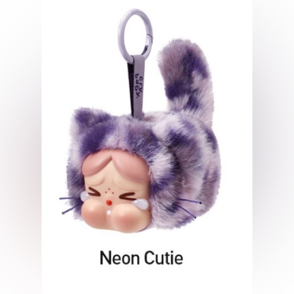 Pop Mart Crybaby Wild But Cutie Vinyl Plush Pendant Neon Cutie
